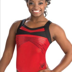 Power Red Simone Biles GK Leotard